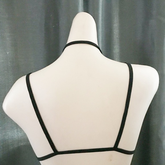 Black Double Triangle/Choker Body Harness - Picture 6 of 6